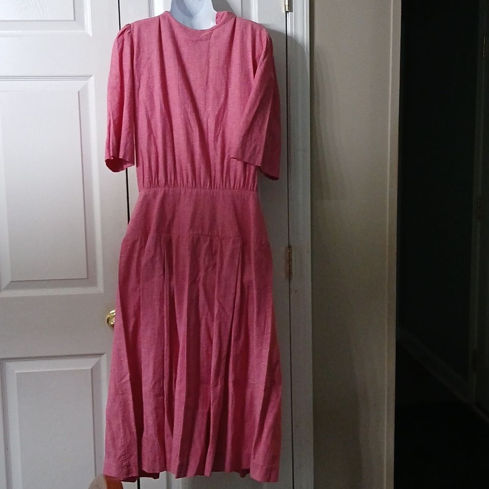 Sara Campbell vintage colonial red prairie maxi dress Sz 12 EUC